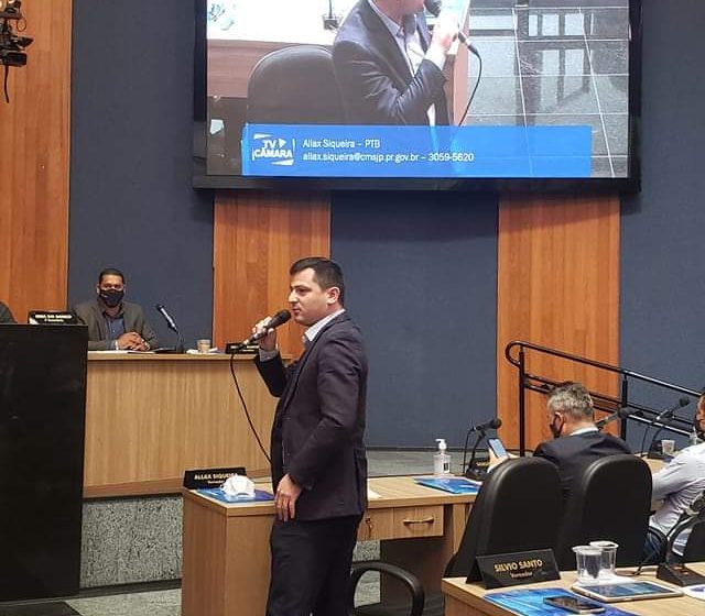  Vereador Allax Siqueira defende a saúde porém se mostra preocupado com a situação do comércio em um possível Lockdown em SJP