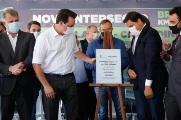  Viaduto com nome de ‘Marcelo Puppi’, prefeito vítima de Covid-19 é inaugurado nesta segunda-feira (09