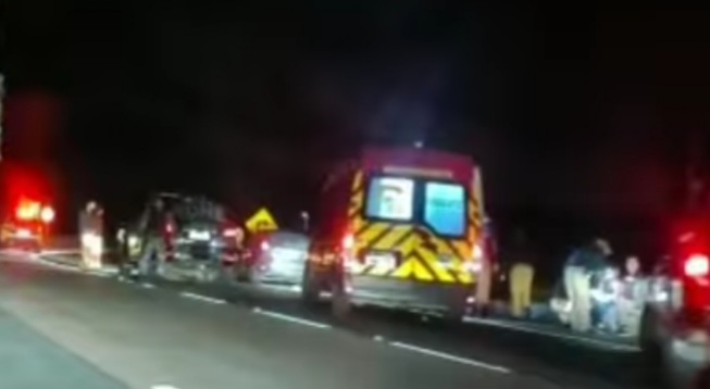  Homem bate carro na Br-277,  atira  e atinge policial,ele foge mas acaba preso ao chegar em casa