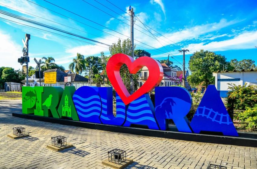  Prefeitura de Piraquara instala letreiro turístico no Centro Histórico