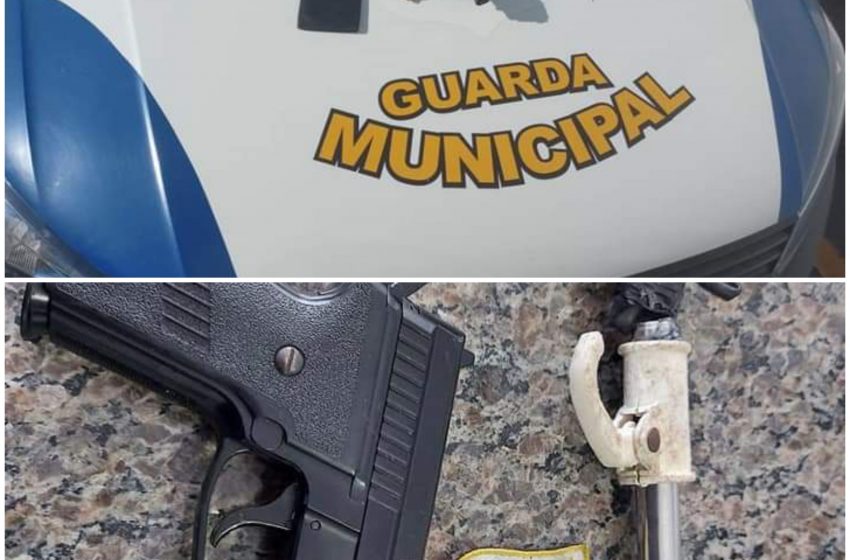  DUPLA ROUBA TRANSEUNTE E VAI PRESA EM FLAGRANTE PELA GUARDA MUNICIPAL DE SÃO JOSÉ DOS PINHAIS NO CENTRO