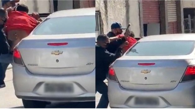  Vídeo: homem é sequestrado em SP, mas consegue escapar