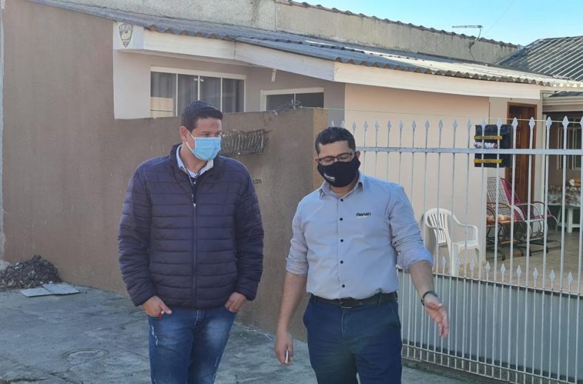  Vereador Renan Machado  visita bairro do Rio Pequeno   para ouvir reivindicações dos  moradores