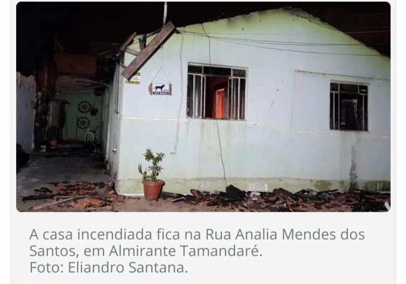  Homem ateia fogo dentro da própria casa e é morto pouco depois a três quadras do local