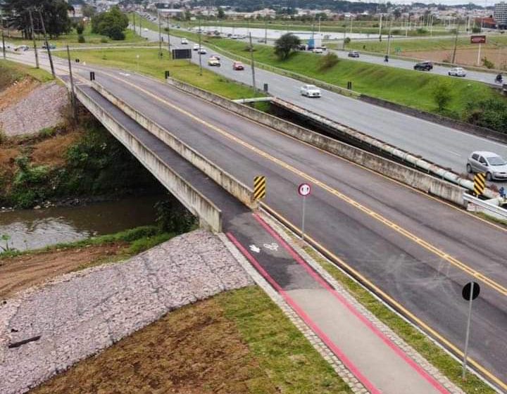  O Governo do Estado inaugura a ponte sobre o Rio Iguaçu, em São José dos Pinhais