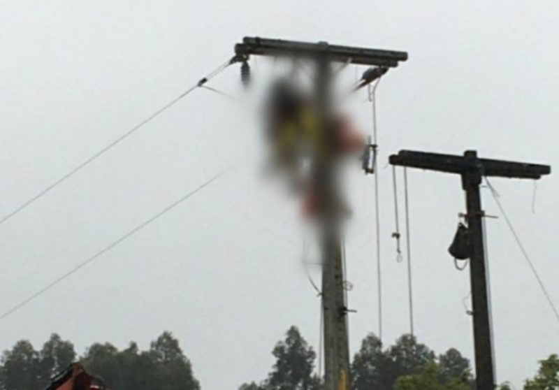  Choque elétrico mata funcionário terceirizado da COPEL em Mallet