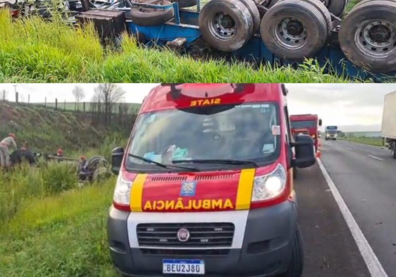  Gravíssimo acidente na BR 376 em Ponta Grossa deixa 5 mortos