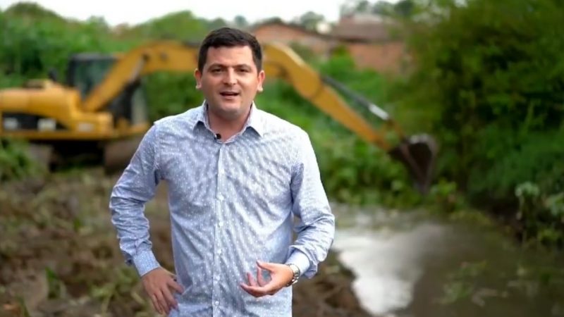  Prestação de contas, Vereador Allax Siqueira volta ao Jd. Suíça e acompanha obras de limpeza do Rio Maciel.