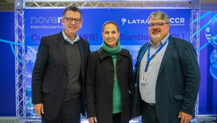  Prefeita Nina Singer participou do lançamento da nova rota do Aeroporto Afonso Pena  direto para o Chile