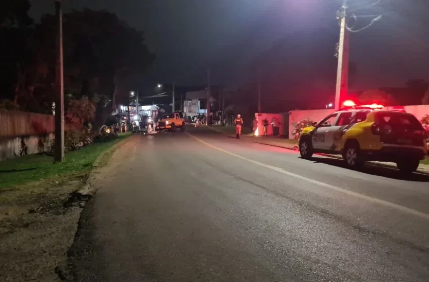  Acidente trágico em Curitiba deixa um casal de jovens mortos.