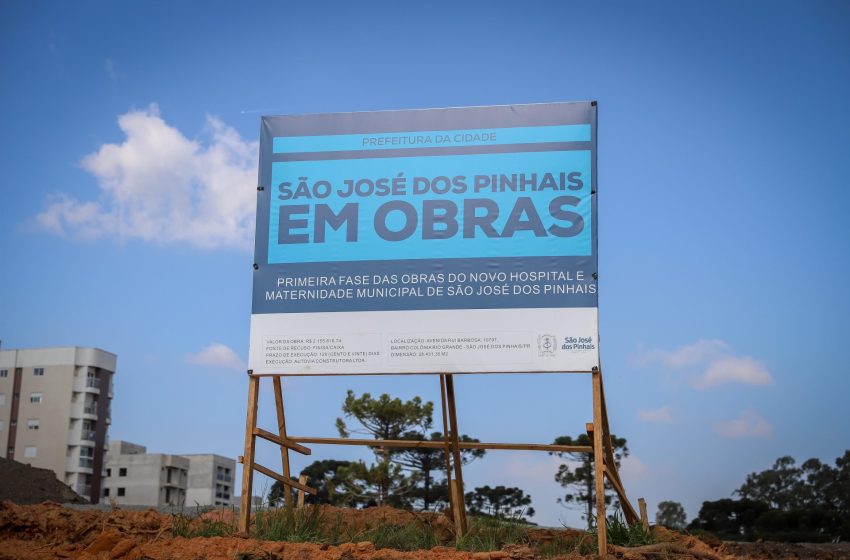  Prefeita Nina Singer e Vice Delegado Michel acompanham avanço da construção do Hospital de São José dos Pinhais