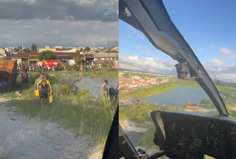  Jovem morre afogado em cava no Jardim Ipê, em São José dos Pinhais