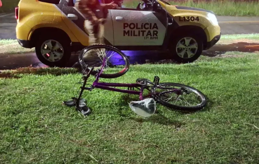  Jovem ciclista fica gravemente ferido em acidente em São José dos Pinhais