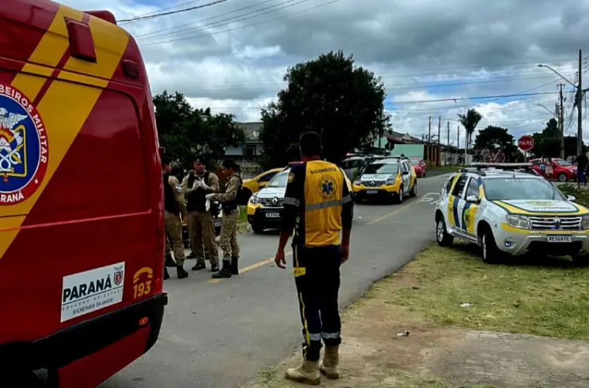  Filha agride pai com tesoura e enxada em São José dos Pinhais