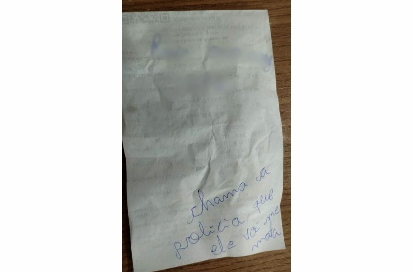  Mulher escreve bilhete pedindo socorro em mercado, e marido é preso por violência doméstica no Paraná