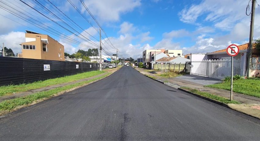  Asfalto novo muda a cara do bairro Ouro Fino em São José dos Pinhais