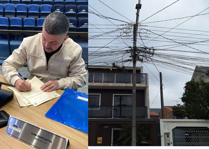  Vereador Jean Zanchetta cobra da Copel informações sobre cabeamentos inativos nos postes da cidade