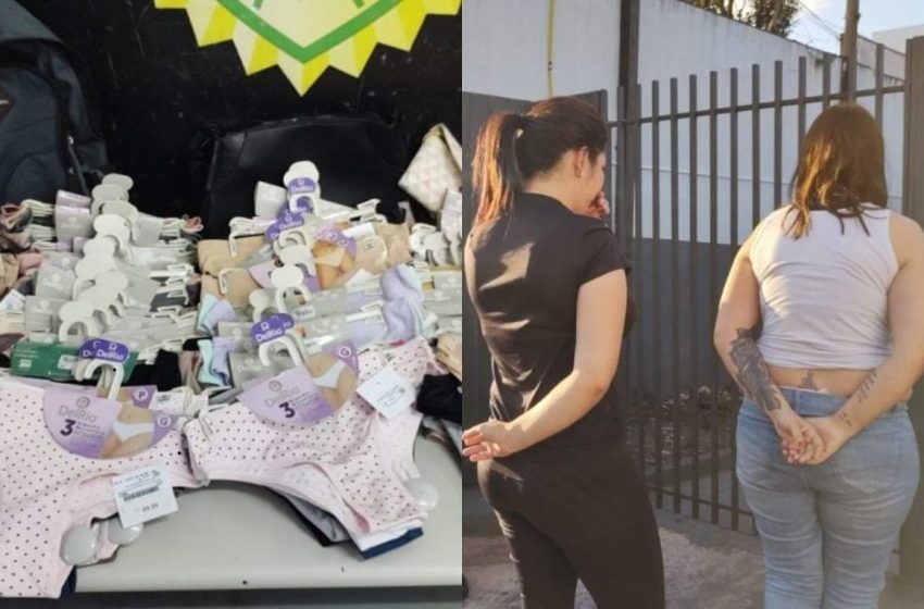  Gangue da Calcinha: Duas mulheres são presas após furtar 250 peças íntimas no Centro de Curitiba