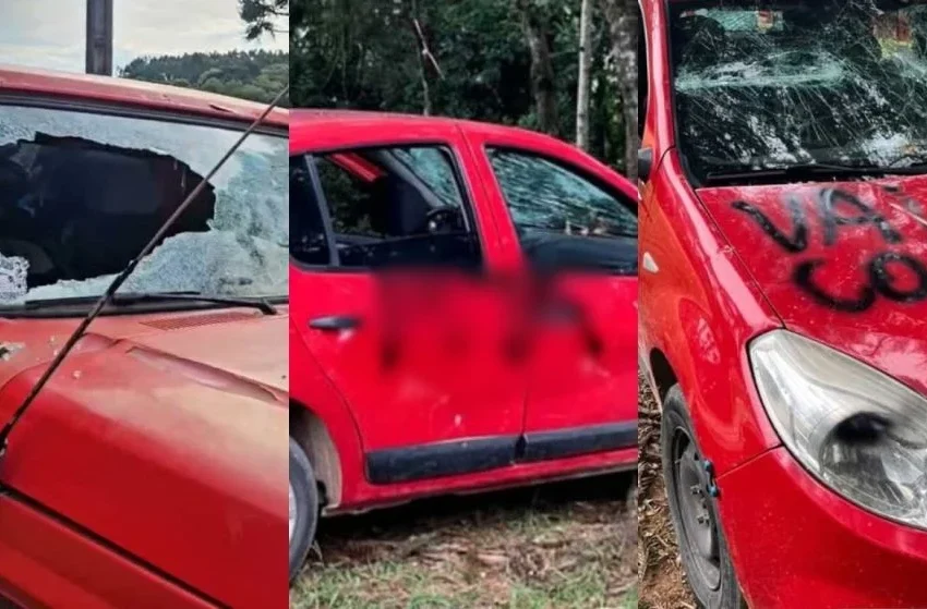 Briga familiar deixa quatro feridos, destrói carros e termina com dois irmãos presos em São José dos Pinhais