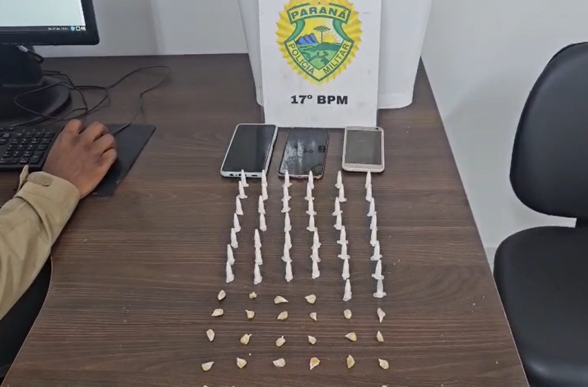  PM prende quatro suspeitos por tráfico no Borda do Campo