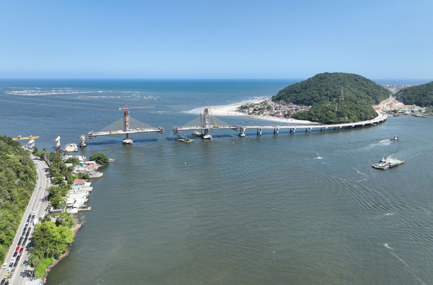  Ponte de Guaratuba chega a 88% de execução e entra na reta final