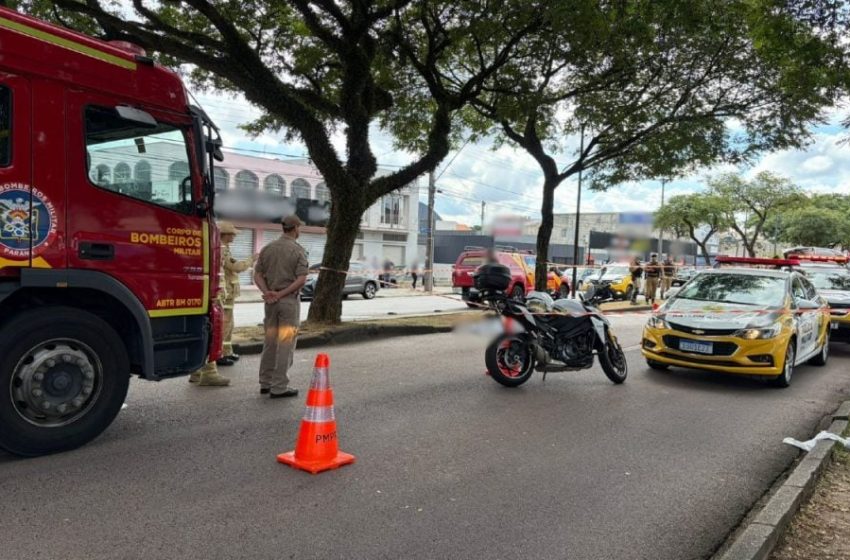  Idosa morre após ser atropelada por motocicleta da Polícia Militar em Curitiba