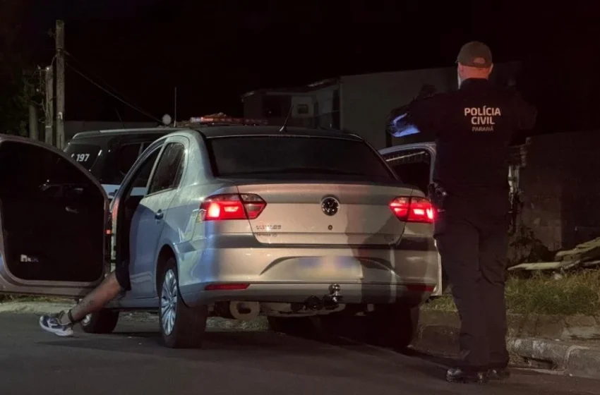  Motorista de aplicativo é morto a tiros dentro de carro com filhos em Curitiba