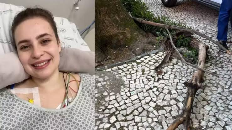  Jovem atingida por galho na Praça Osório recebe tratamento experimental em Curitiba