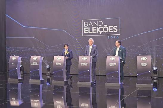  Debate presidencial da Band acontece sem Lula, Flávio Bolsonaro e Zema